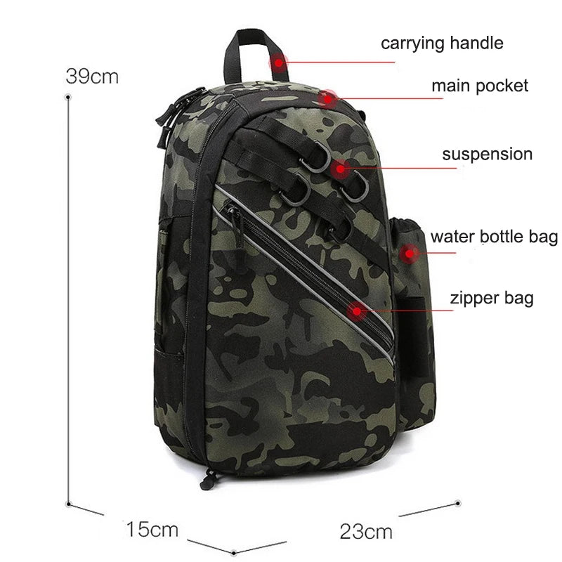 mochila Fishing Tackle Storage Bag Waterproof Fishing Sling Backpack Multifunctional Fishing Gear Bag Fishing Accessories Organizer