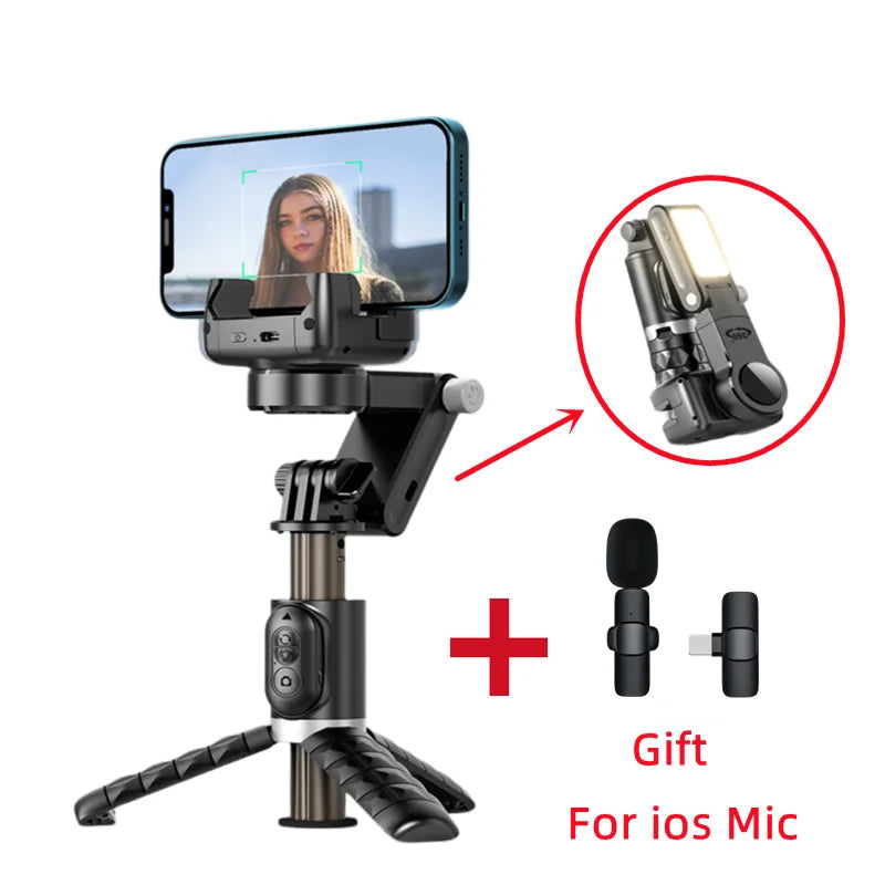 ESTABILIZADOR PARA CELULAR 360° modo gimbal selfie con control remoto android-iphone