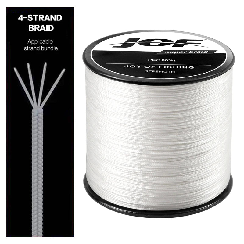 MULTIFILAMENTO JOF Línea de pesca desmilada 4 Strands 1000M 500M 300M 100M Línea de Multifilamento Carp Pesca 8-80LB PE Line Pesca Mar Braid Wire