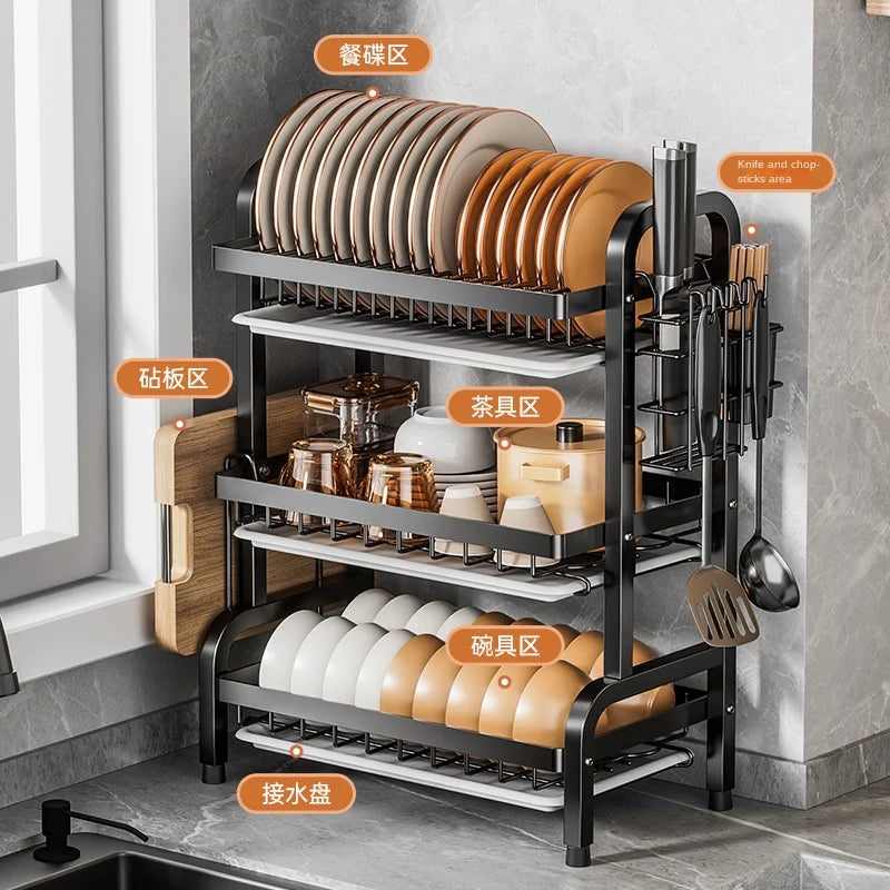 Rack multifuncional para lavaplatos Kitchen Dish Rack