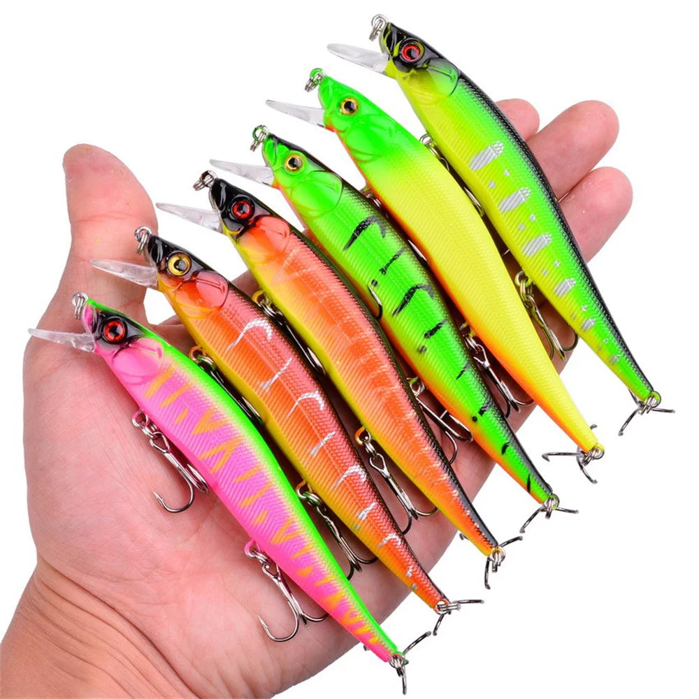 señuelos de pesca 1PCS 115mm 14g Minnow Fishing Lure Wobblers Sinking Deep Artificial Quality Plastic Hard Bait Crankbait Pesca Bass Tackle