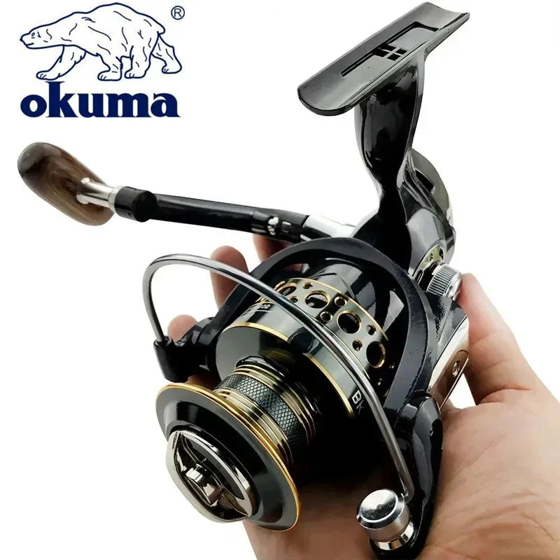 CARRETE Okuma alta calidad  15KG pesca deportiva Reel Gear 5.2:1