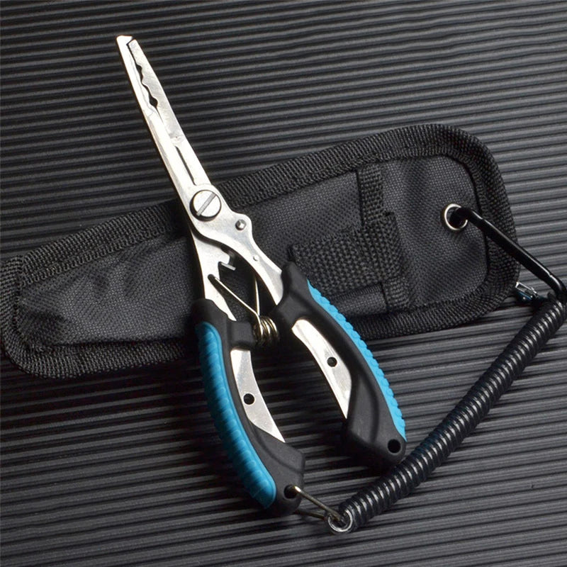 pinza Stainless Steel Fishing Pliers Fishing Hook Remover Saltwater Resistant Fishing Braided Line Cutter Scissors Fishing Equipment