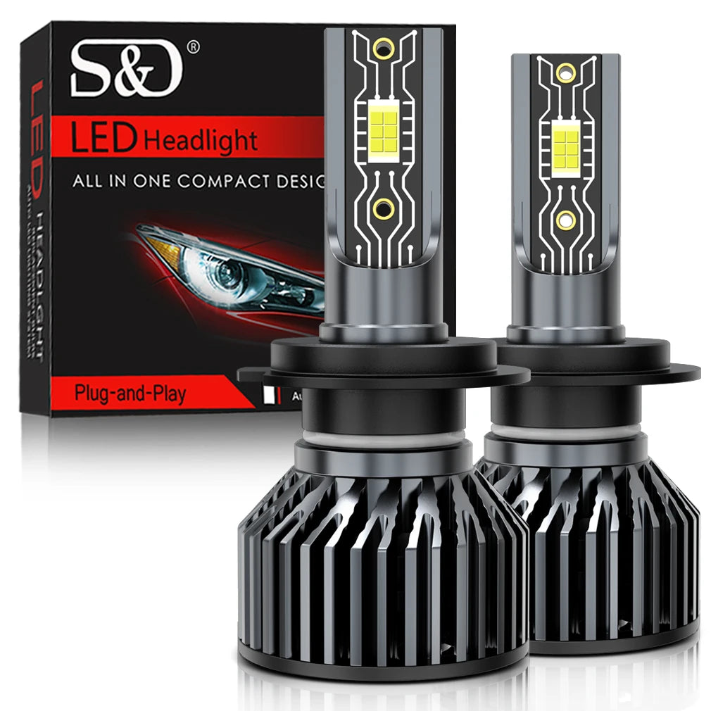 LUCES TURBO LED 30000 LM H1 H4 H7 LED Canbus H8 H11 9005 HB3 9006 HB4 9012 Hir2 9008 H13 Led Bulb 3570 kit turbo led para automoviles 12V