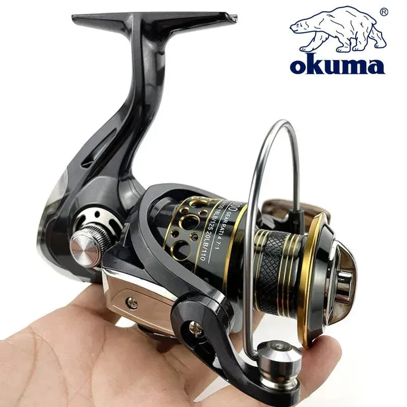 CARRETE Okuma alta calidad  15KG pesca deportiva Reel Gear 5.2:1